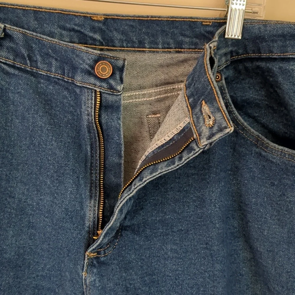 38x30 Wrangler Blue Denim Rugged Workwear Jeans Quality Basic Casual